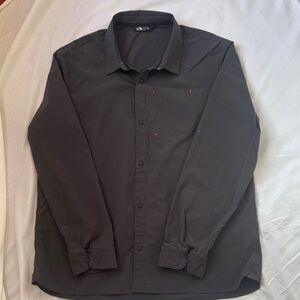The North Face Men's Dark Gray Button Down Shirt size XL
